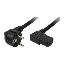 Schuko bottom entry to C13 left-hand angle, Black image