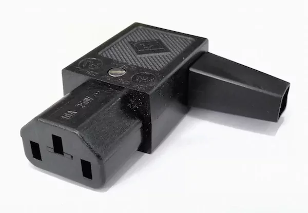 10A C13 IEC Right-hand angle socket image