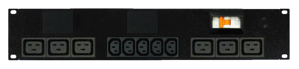Power Strip 5+6 Outlets | IEC C13+C19 | 19in 2RU Horizontal Rack Mounted image