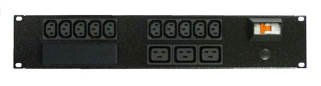 Power Strip 10+3 Outlets | IEC C13+C19 | 19in 2RU Horizontal Rack Mounted image