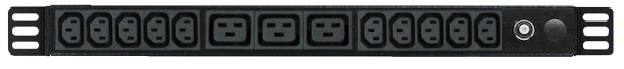 Power Strip 10+3 Outlets | IEC C13+C19 | 0.5m Vertical Rack Mounted image