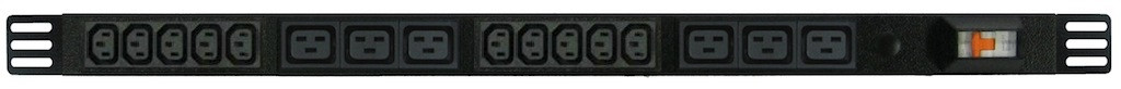 Power Strip 10+6 Outlets | IEC C13+C19 | 0.7m Vertical Rack Mounted image