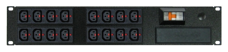 Power Strip 16 Outlets | IEC-Lock C13 | 19in 2RU Horizontal Rack Mounted image