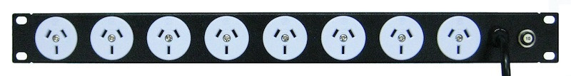 Power Strip 8 Outlets | 3pin | 19in 1RU Horizontal Rack Mounted image