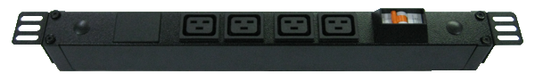 Power Strip 4 Outlets | IEC C19 | 0.5m Vertical Rack Mounted image