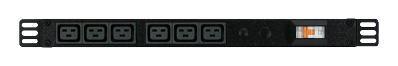 Power Strip 6 Outlets | IEC C19 | 0.5m Vertical Rack Mounted image