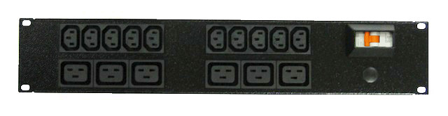Power Strip 10+6 Outlets | IEC C13+C19 | 19in 2RU Horizontal Rack Mounted image