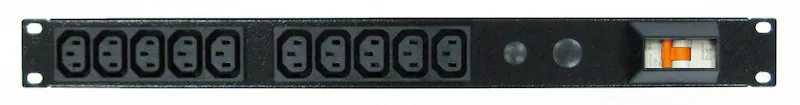 Power Strip 10 Outlets | IEC C13 | 19in 1RU Horizontal Rack Mounted image