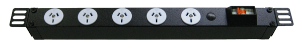 Power Strip 5 Outlets | 3pin | 0.5m Vertical Rack Mounted image