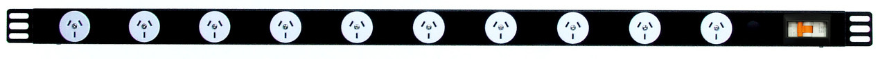 Power Strip 10 Outlets | 3pin | 1m Vertical Rack Mounted image