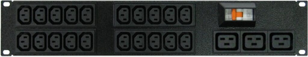 Power Strip 20+3 Outlets | IEC C13+C19 | 19in 2RU Horizontal Rack ...
