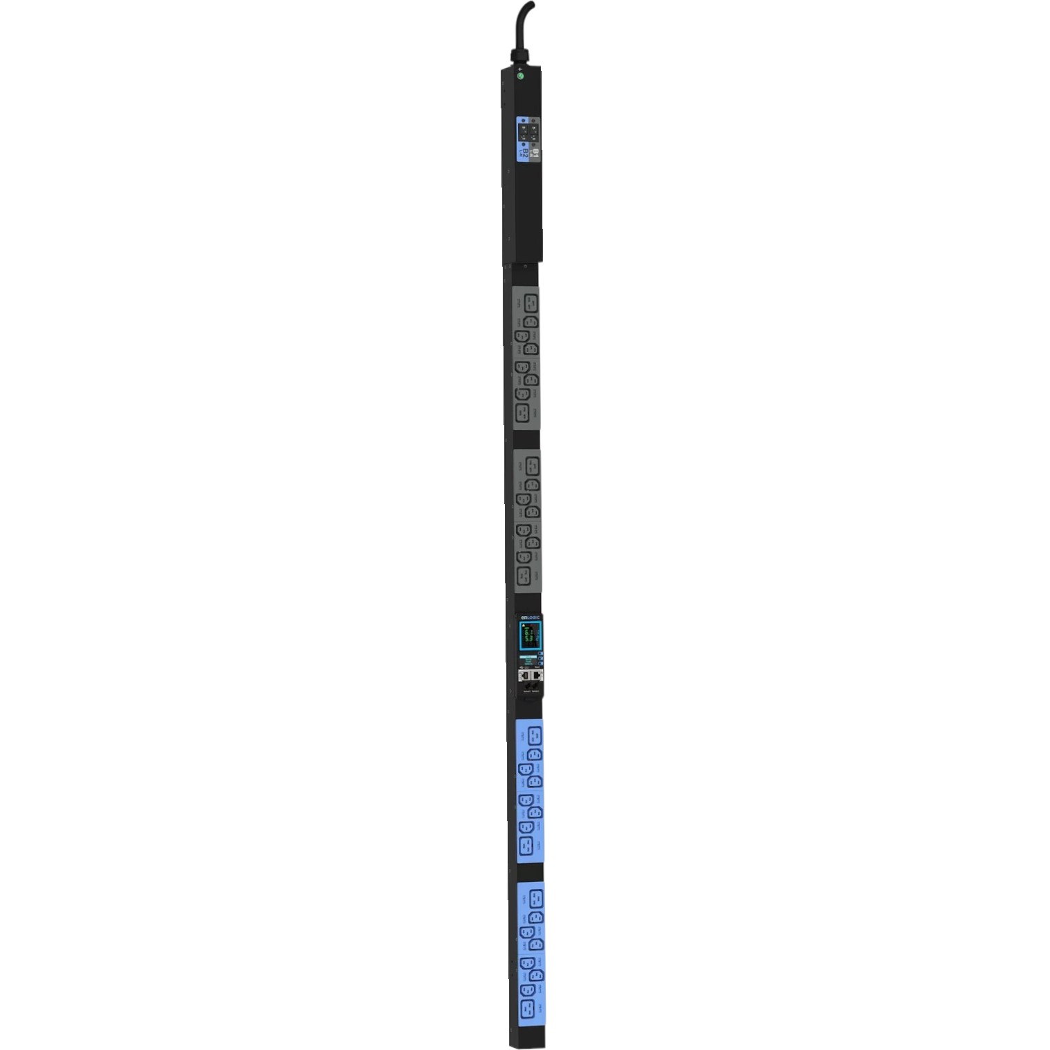 Enlogic 2.0 Outlet Metered, iPDU, 220-240VAC, 1- phase, (24)C13, (8)C19, 2x 16A CBs, 32A input image