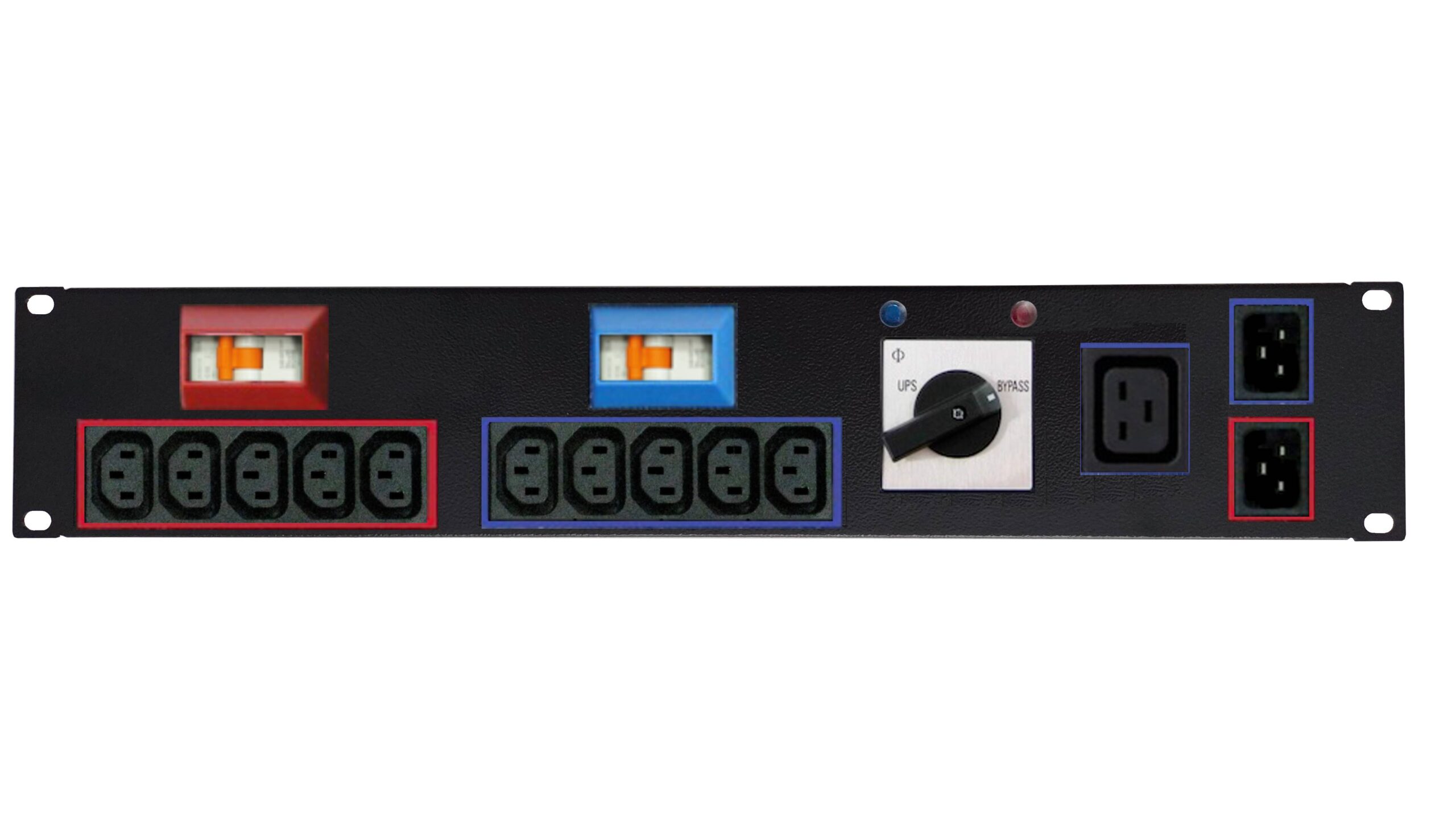 UPS Maintenance Bypass Switch Rack 2U (Suitable for 1-3kVA UPS) - Image 2
