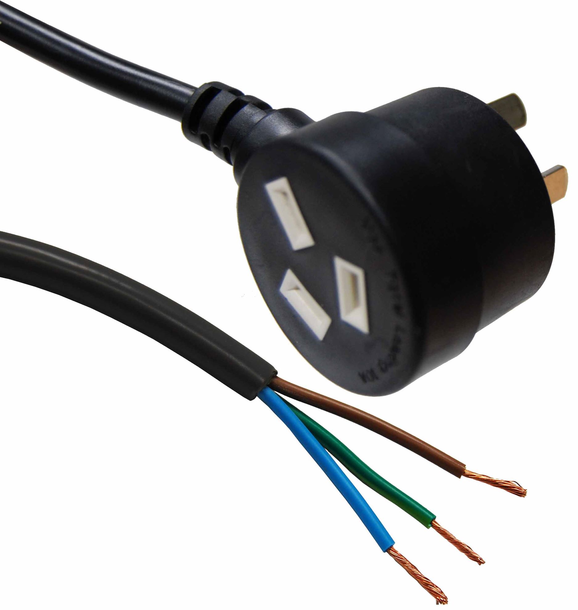 3 pin Tapon to bare end, Black image
