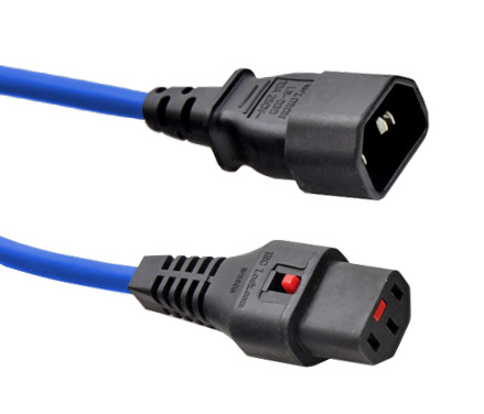 C14 to C13-Lock, Blue image