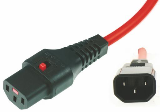 C14 to C13-Lock, Red image