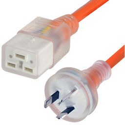 10A 3 pin to C19 Power Cord, Medical