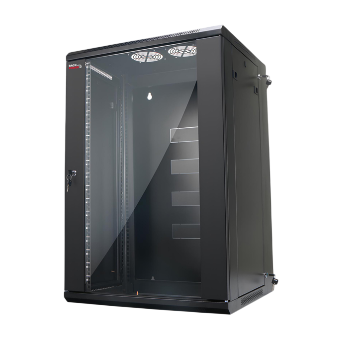 12U Double Section Swing Wall Mount Cabinet