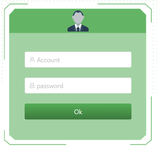 SNMP card web page login screen